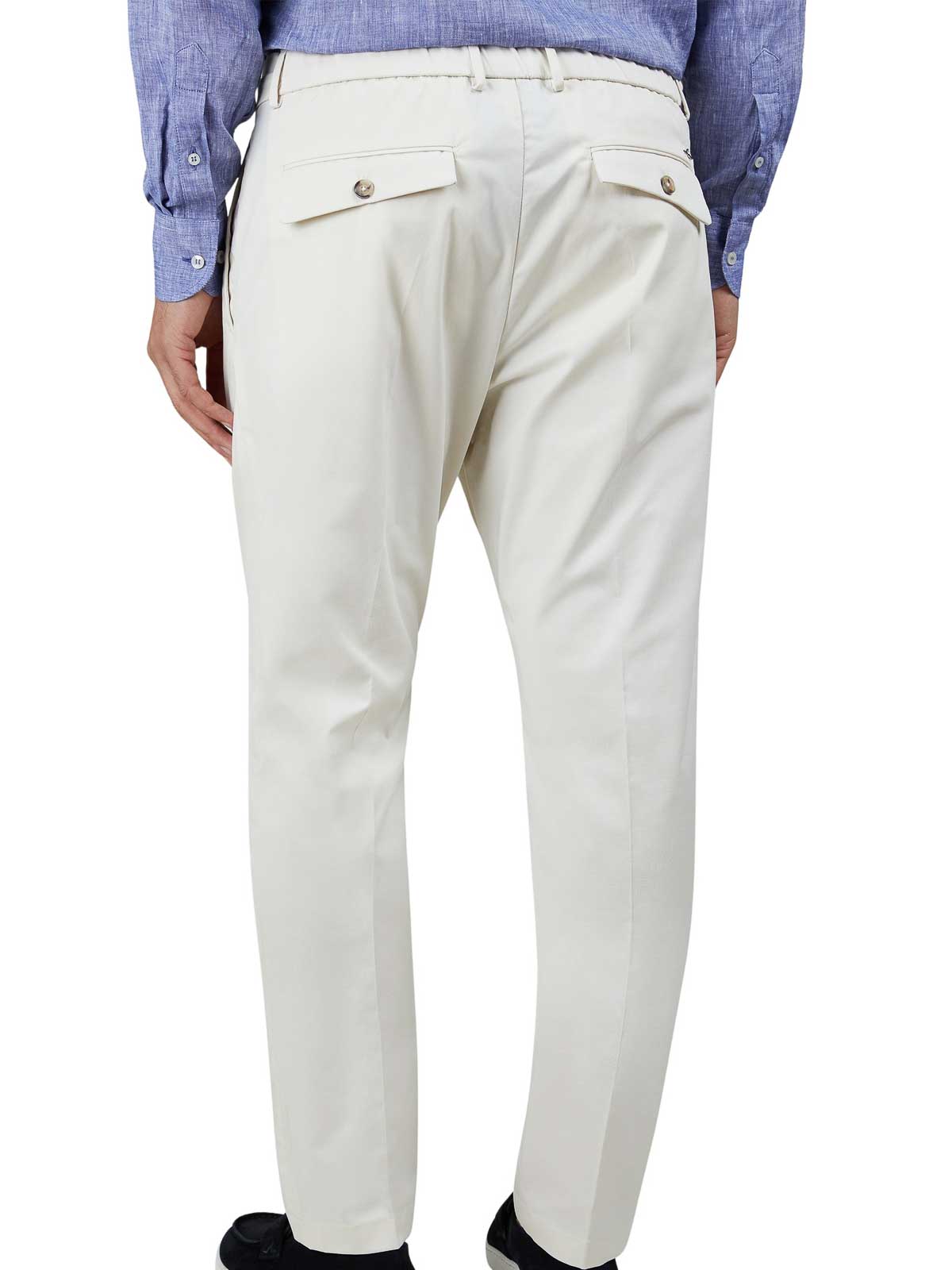 Paul & Shark Chino Pants In Cotton And Stretch Tencel