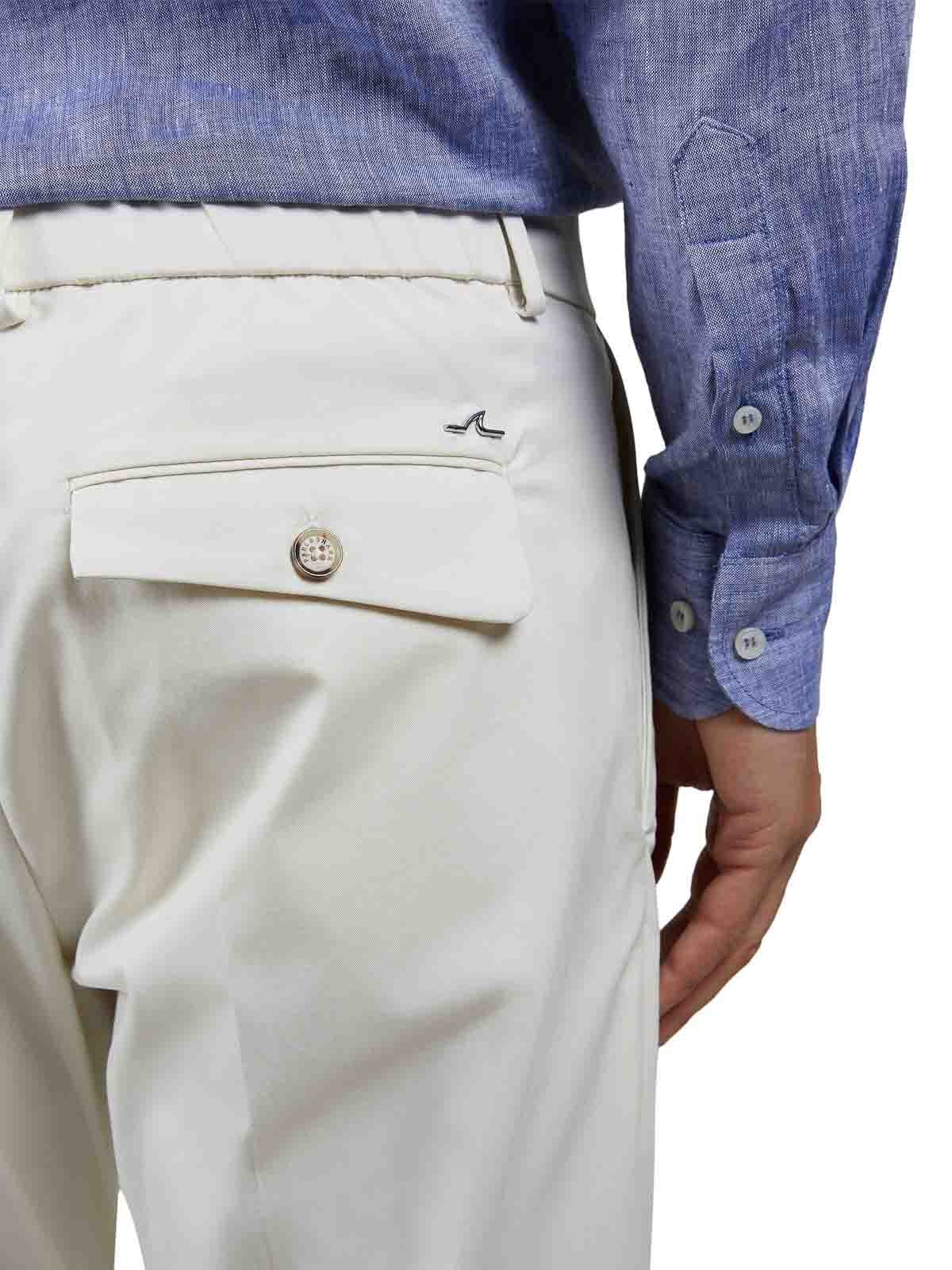 Paul & Shark Chino Pants In Cotton And Stretch Tencel