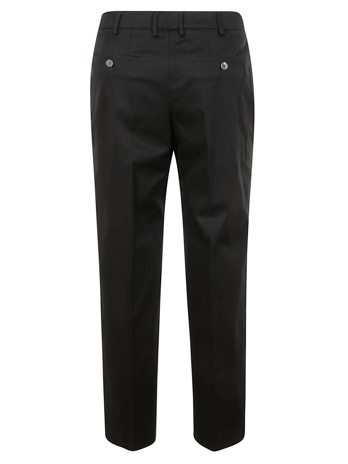 Pt Torino Black Stretch Cotton Blend Pant In Black