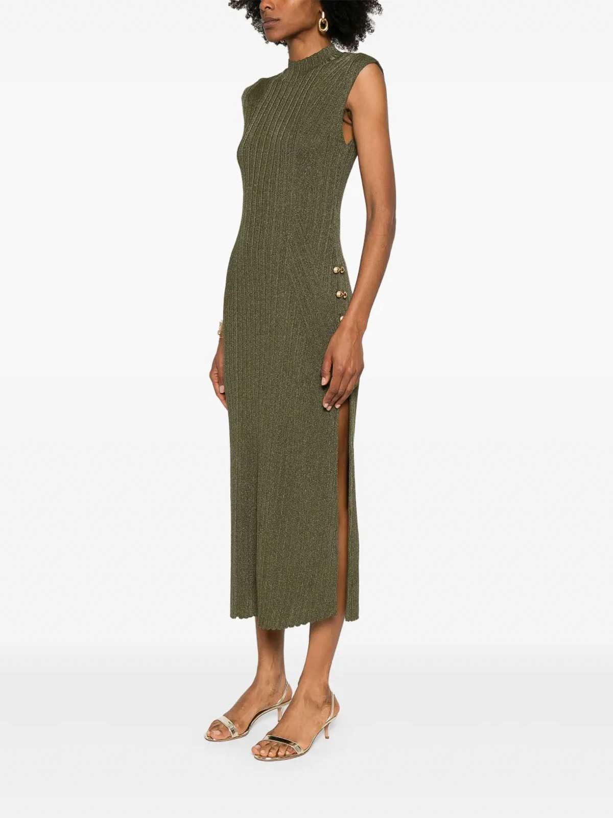 slim fit dress slacks Aje - Cherished Puff Sleeve Midi Dress main image 0