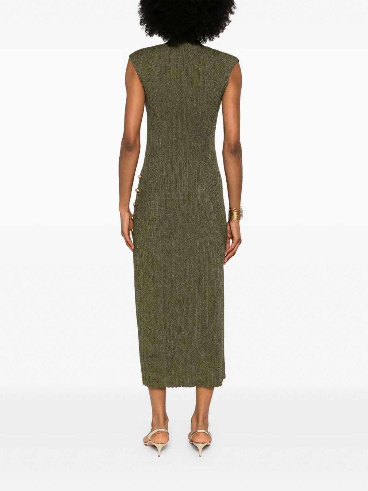 Aje Leandra Knit Midi Dress - Green