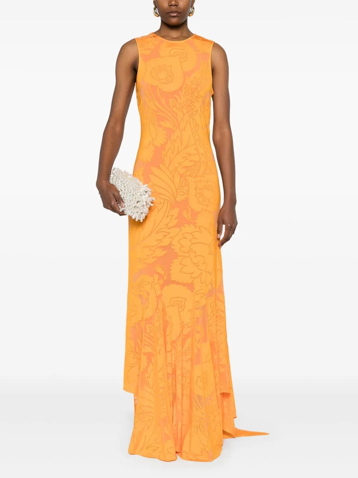 Etro Vestido Midi - Naranja