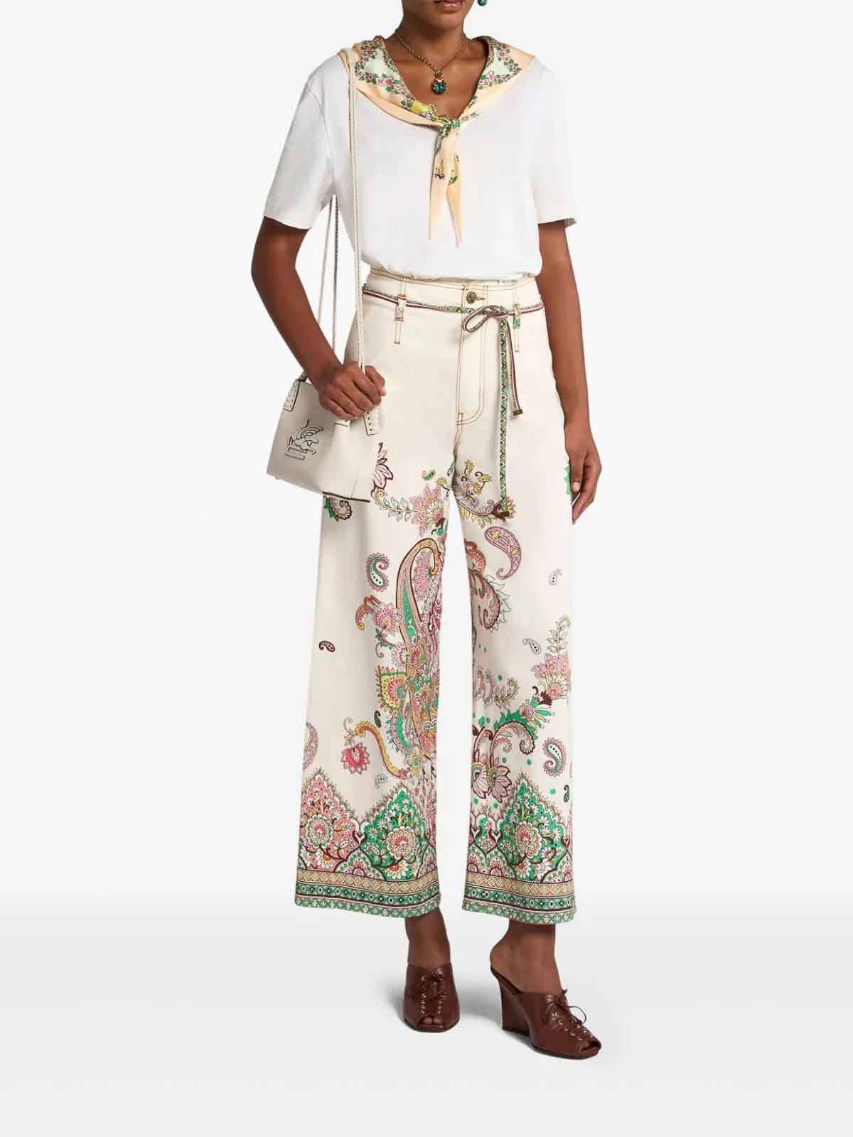 デニム・ジーパン ETRO Woman Jeans White WRNB0006AK771 X0802 ETRO Jeans And Denim - ETRO Women - YOOX United States-