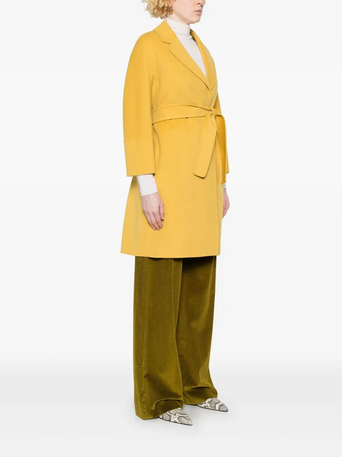 Max Mara Short Wool Coat With Kimono And Raglan Sleeves