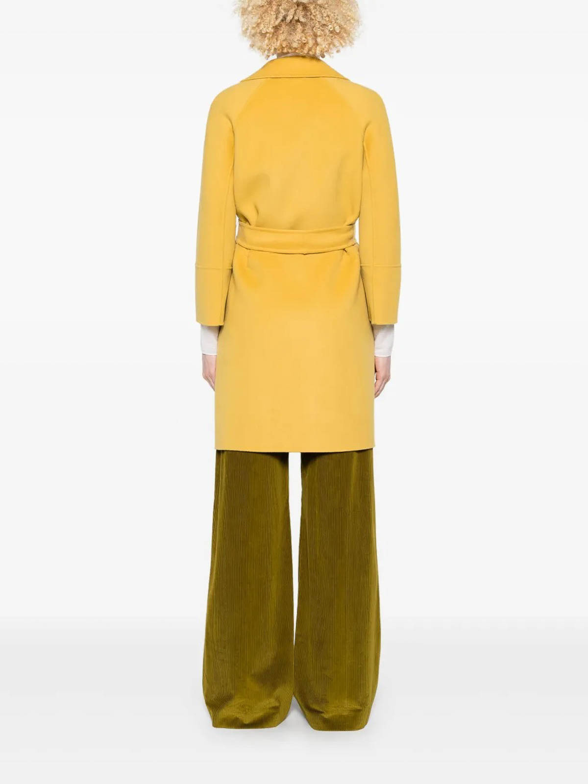 Max Mara Short Wool Coat With Kimono And Raglan Sleeves