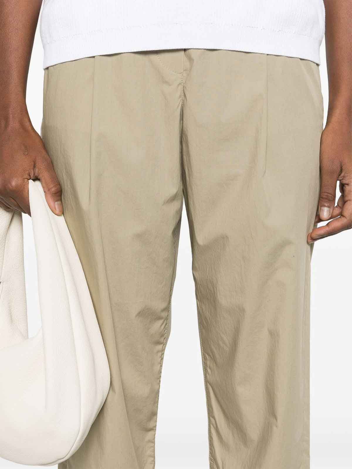 Brunello Cucinelli Women Lightweight Poplin Five-pocket Track Pants With Monili