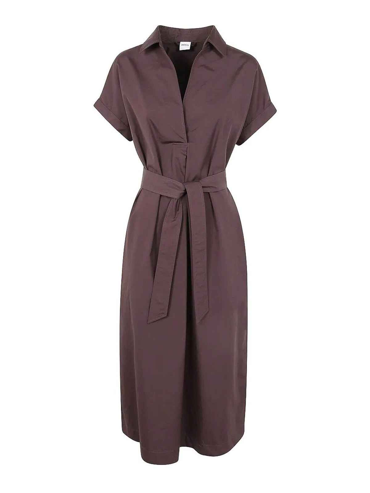 ASPESI VESTIDO MIDI - MARRÓN 