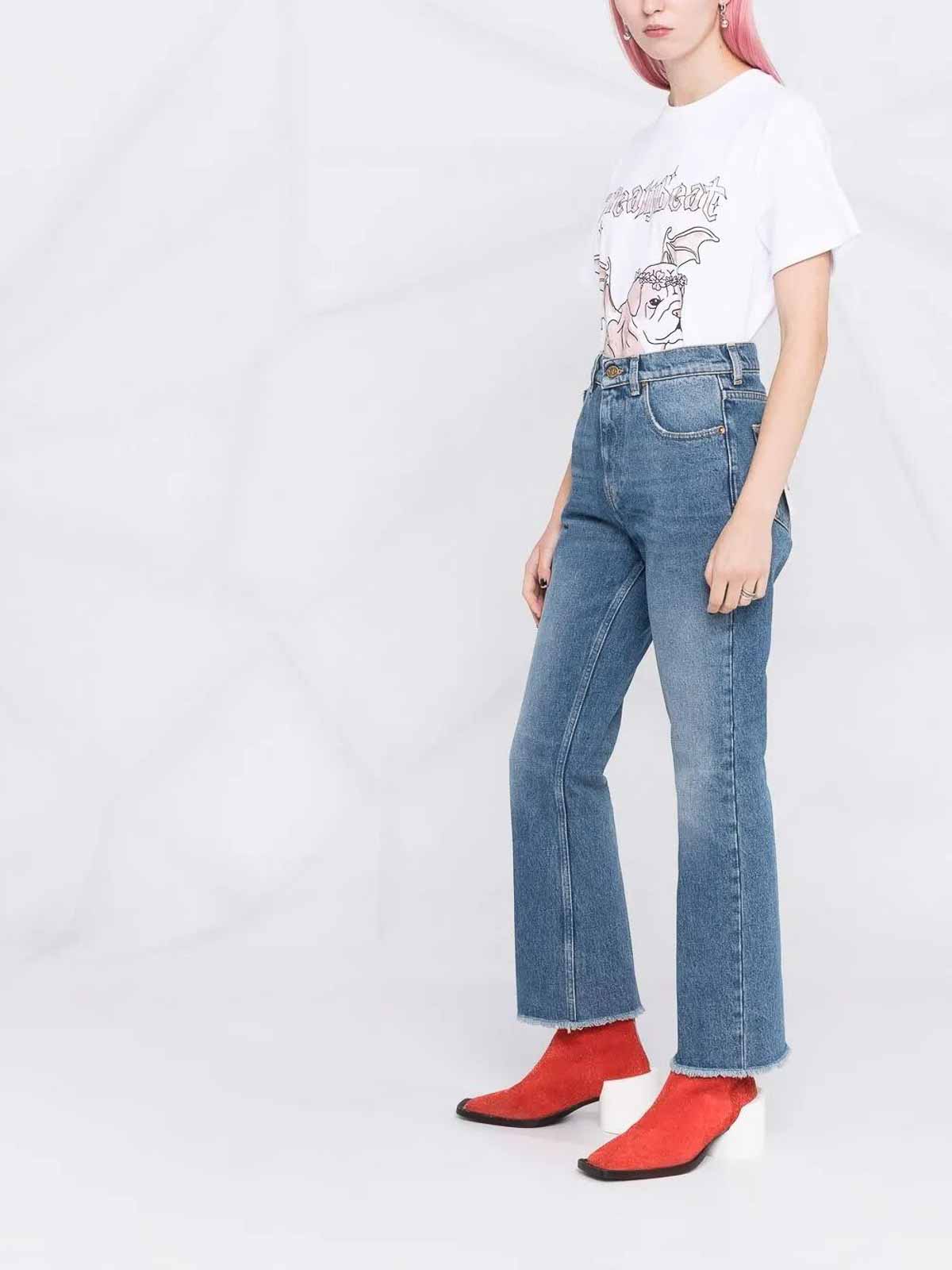Shop Golden Goose Vaqueros Rectos - Azul