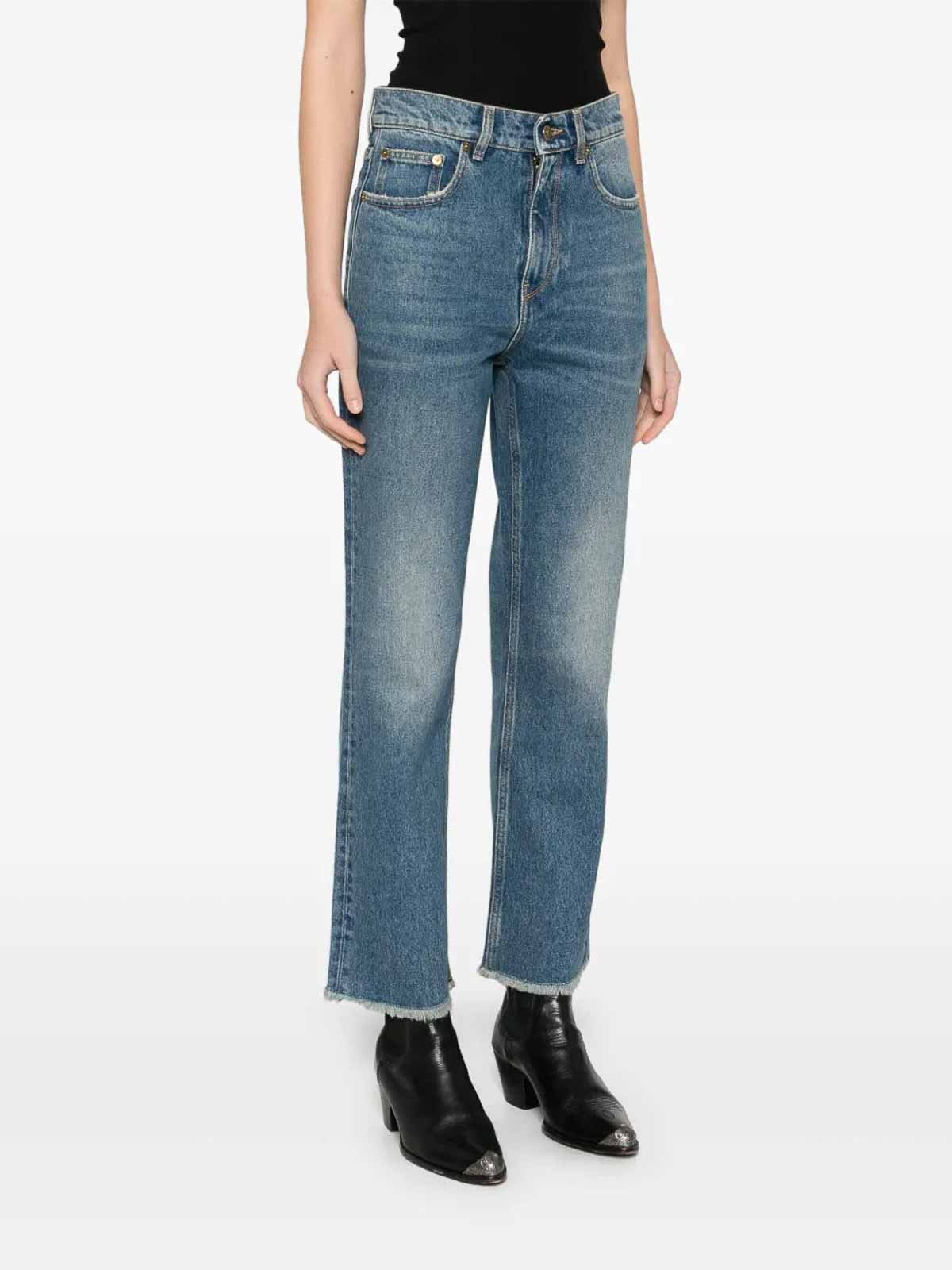 Shop Golden Goose Vaqueros Rectos - Azul