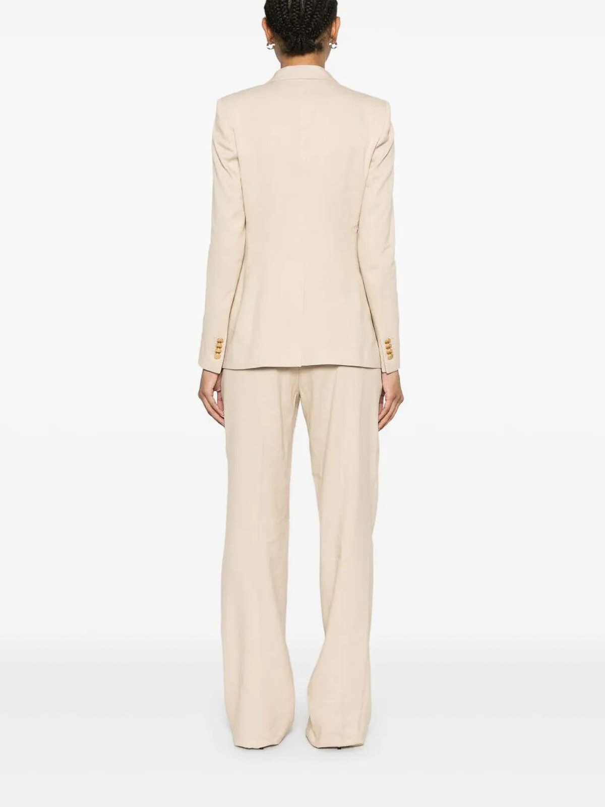 Tagliatore Linen Double-breasted Suit In Taupe