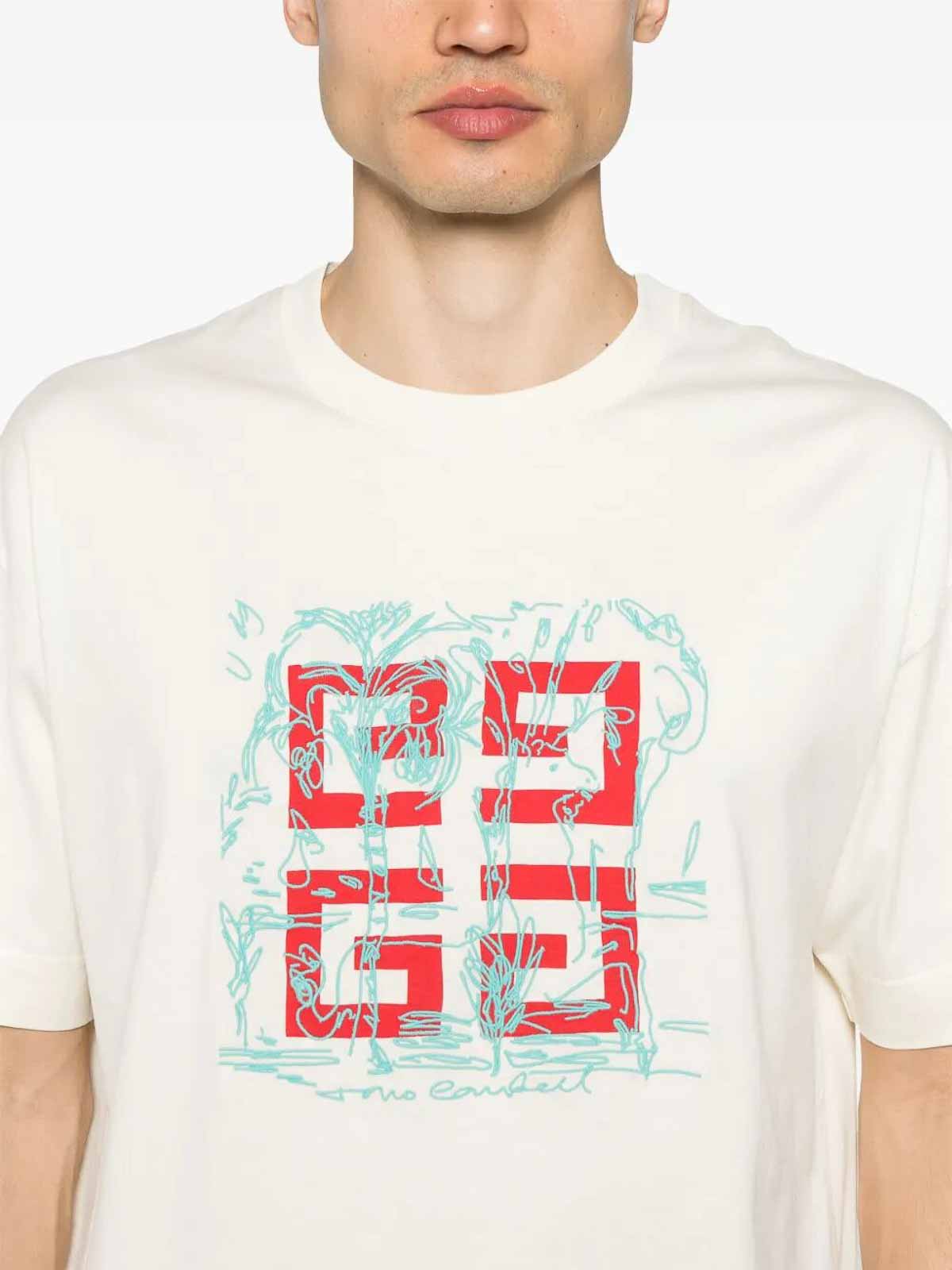 Givenchy Off-white 4g Regular Fit T-shirt