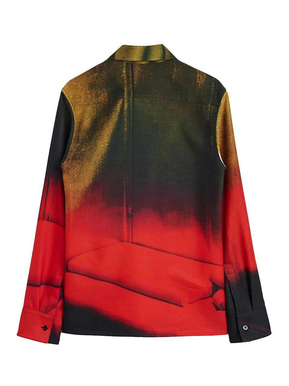 Jil Sander Casual Gradient Long Sleeve Shirt With Buttoned Cuffs
