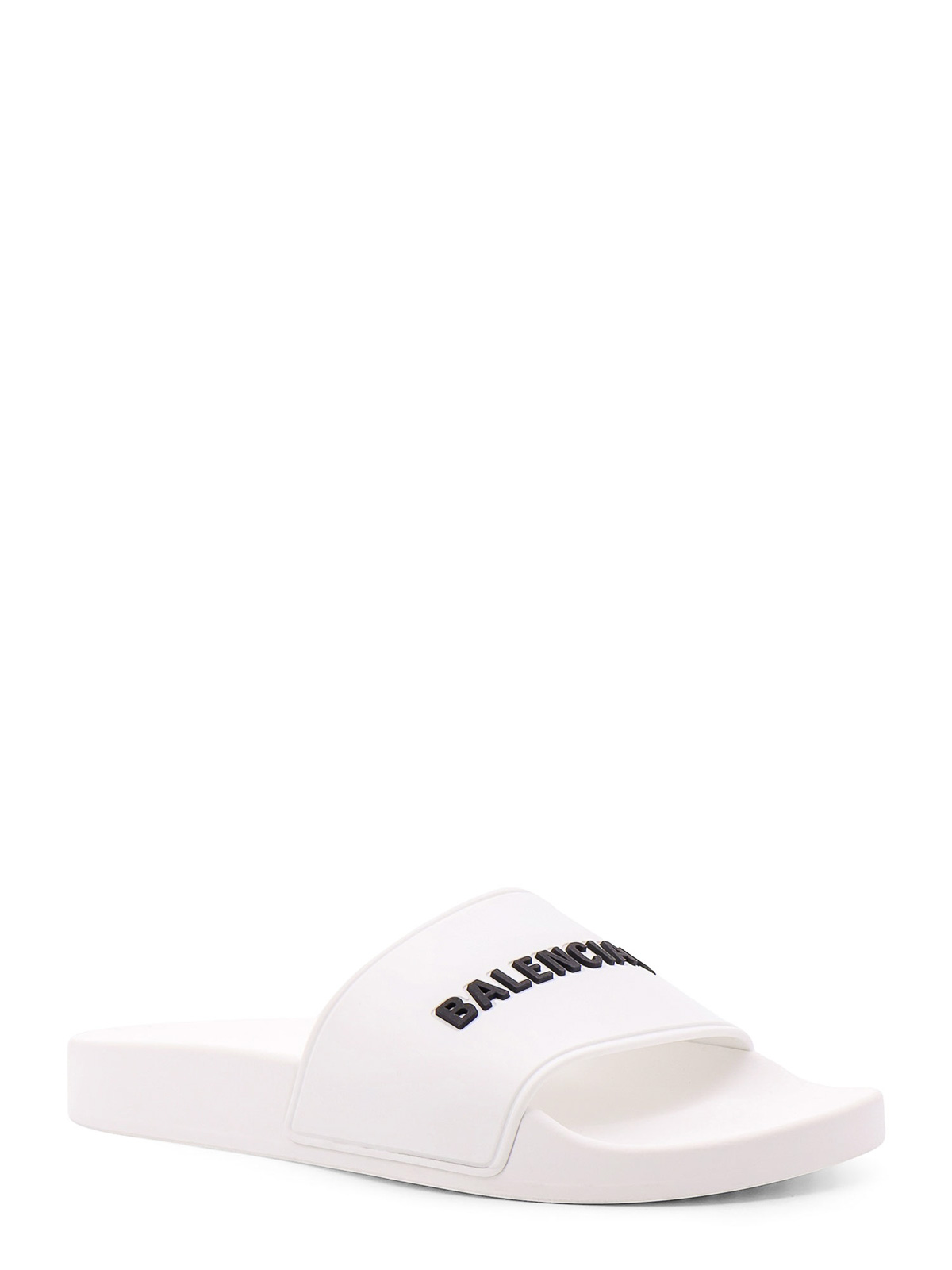 Balenciaga Pool Logo-embossed Rubber Slides