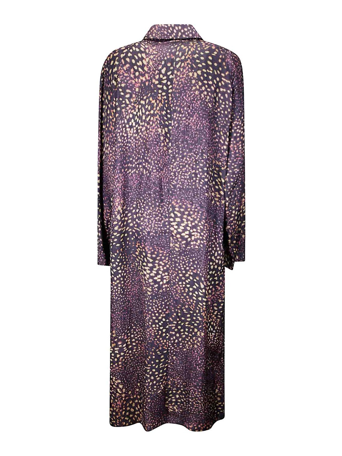 Dries Van Noten Abrigo Corto - Negro In Purple