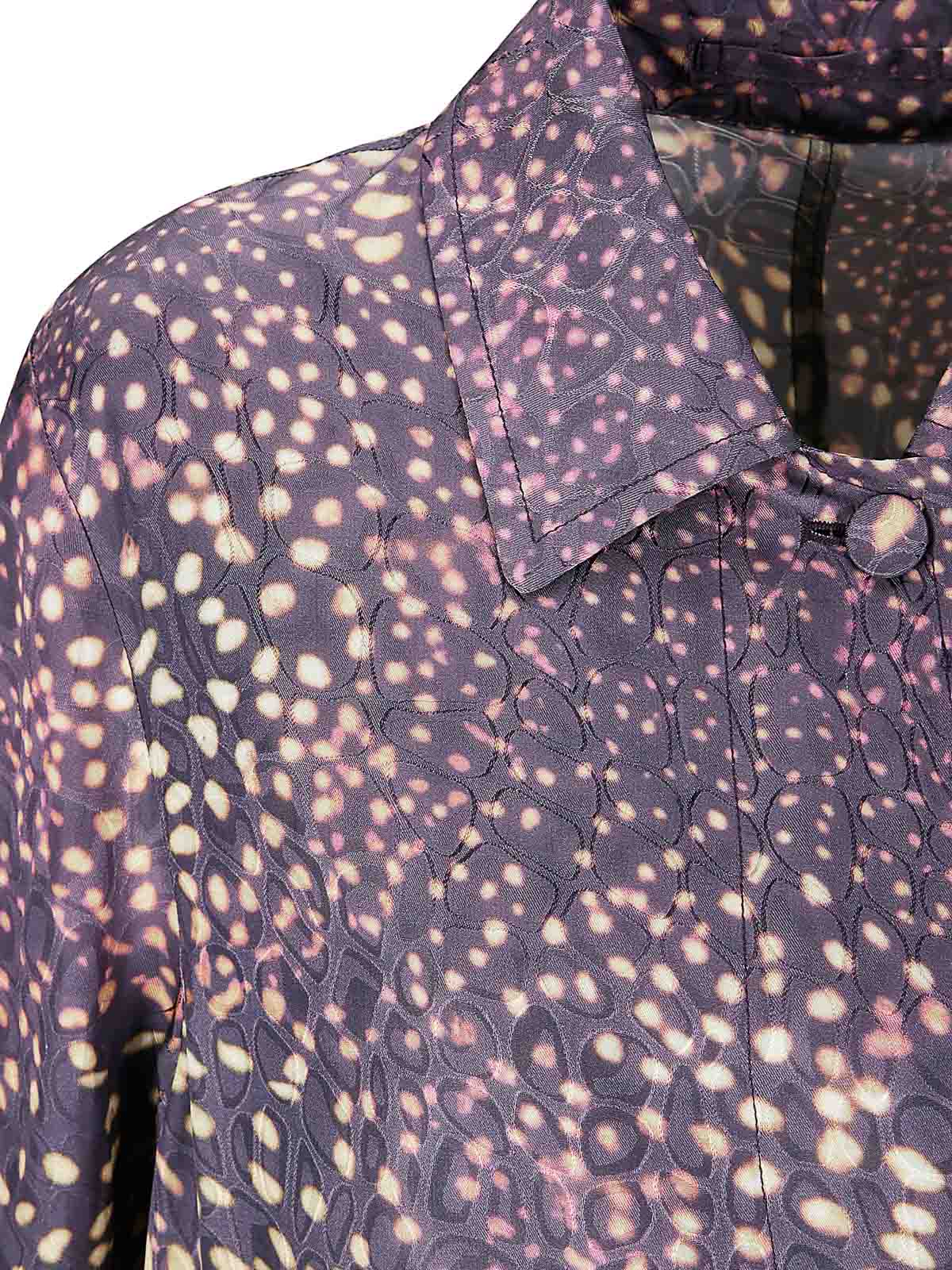 Dries Van Noten Abrigo Corto - Negro In Purple