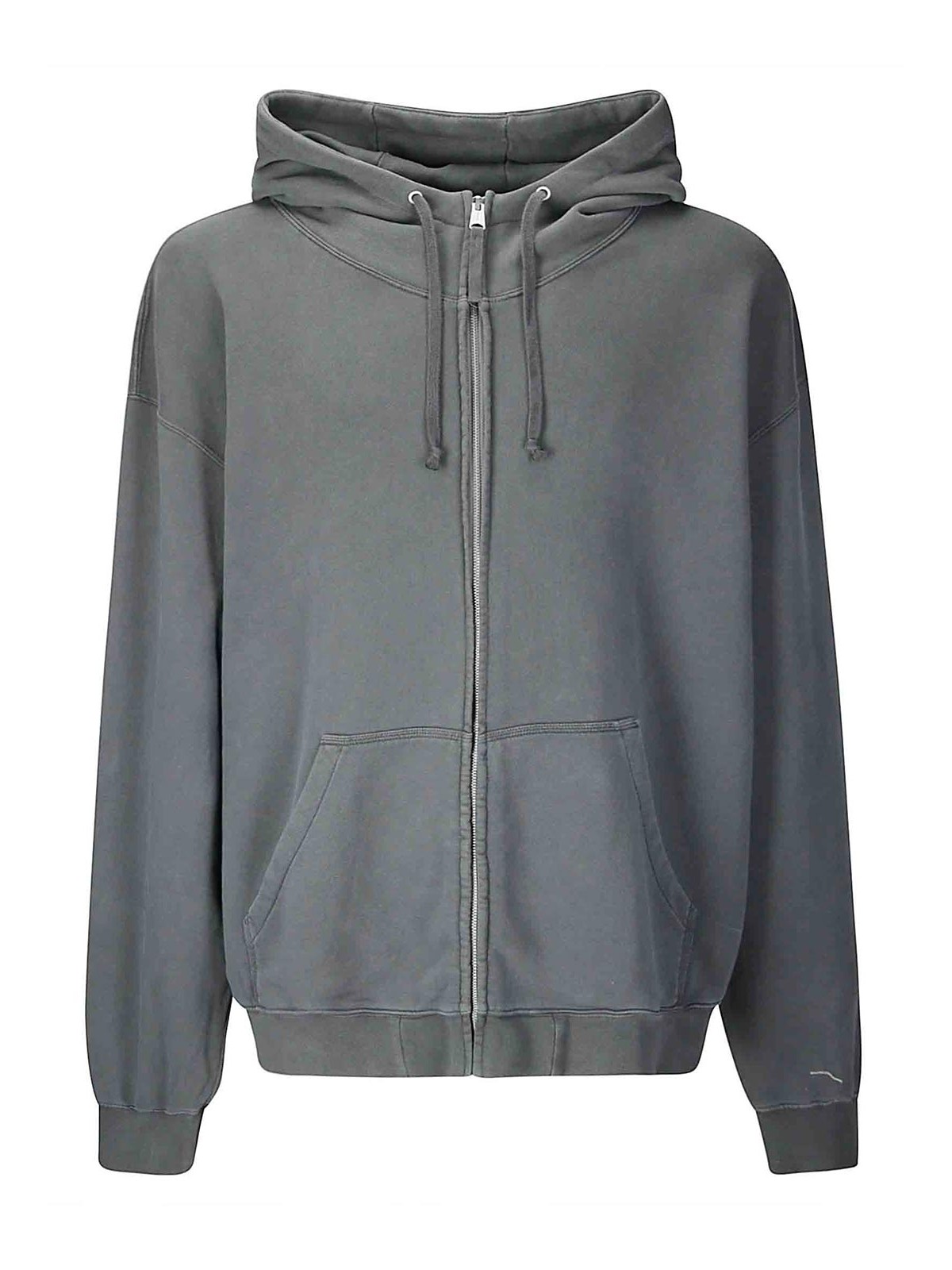 Maison Margiela Graphite Cotton Oversize Sweatshirt In Gray