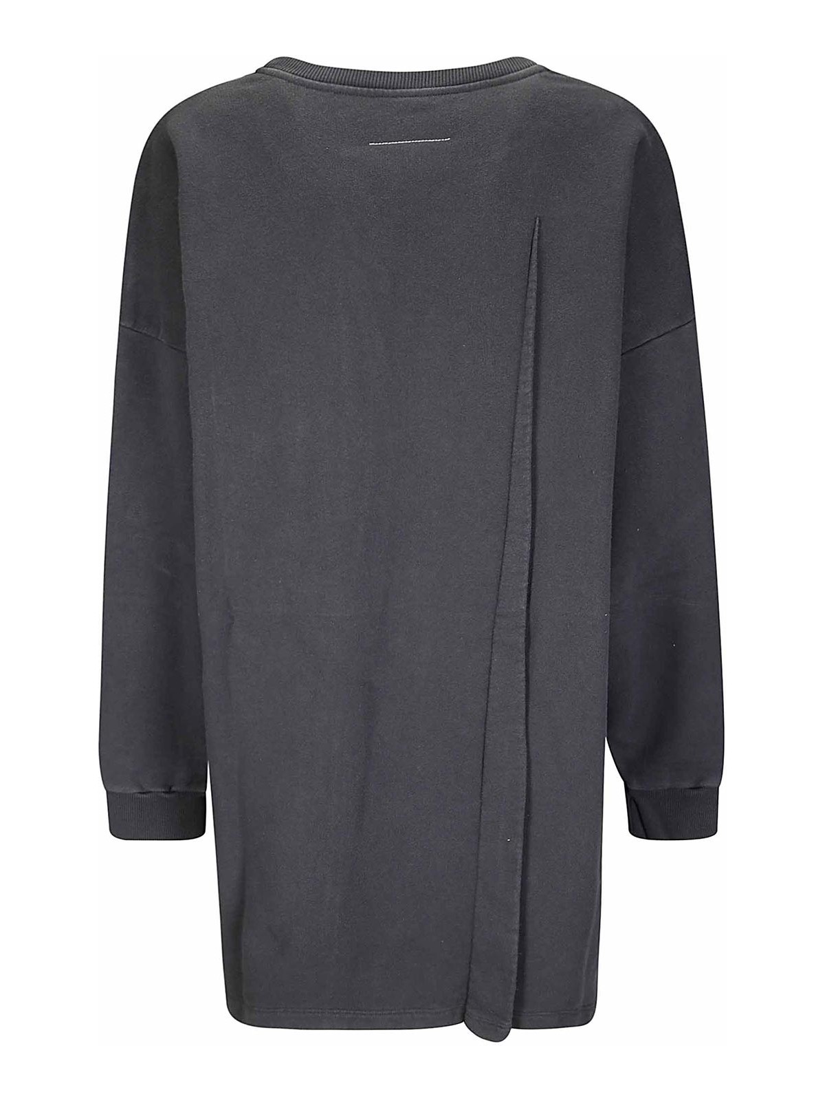 Mm6 Maison Margiela Mini Long -sleeved Cotton Dress
