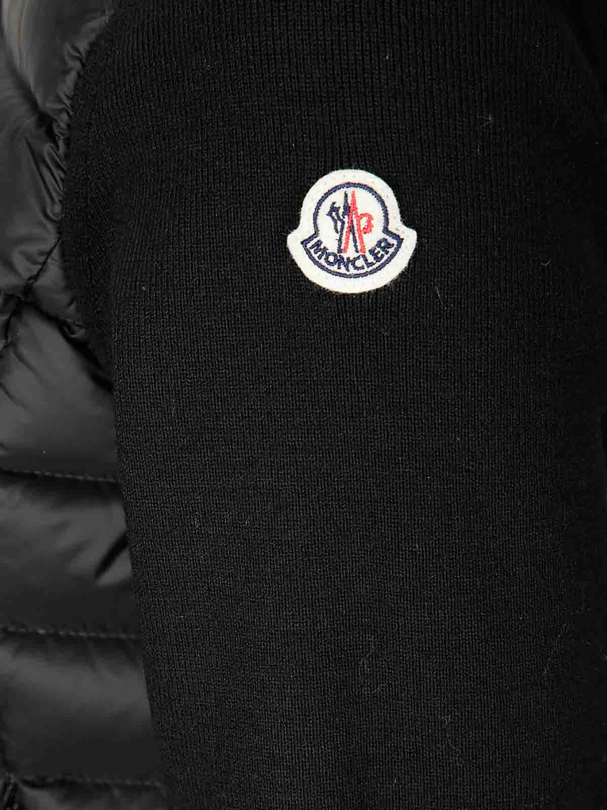 Moncler Cardigan In Black