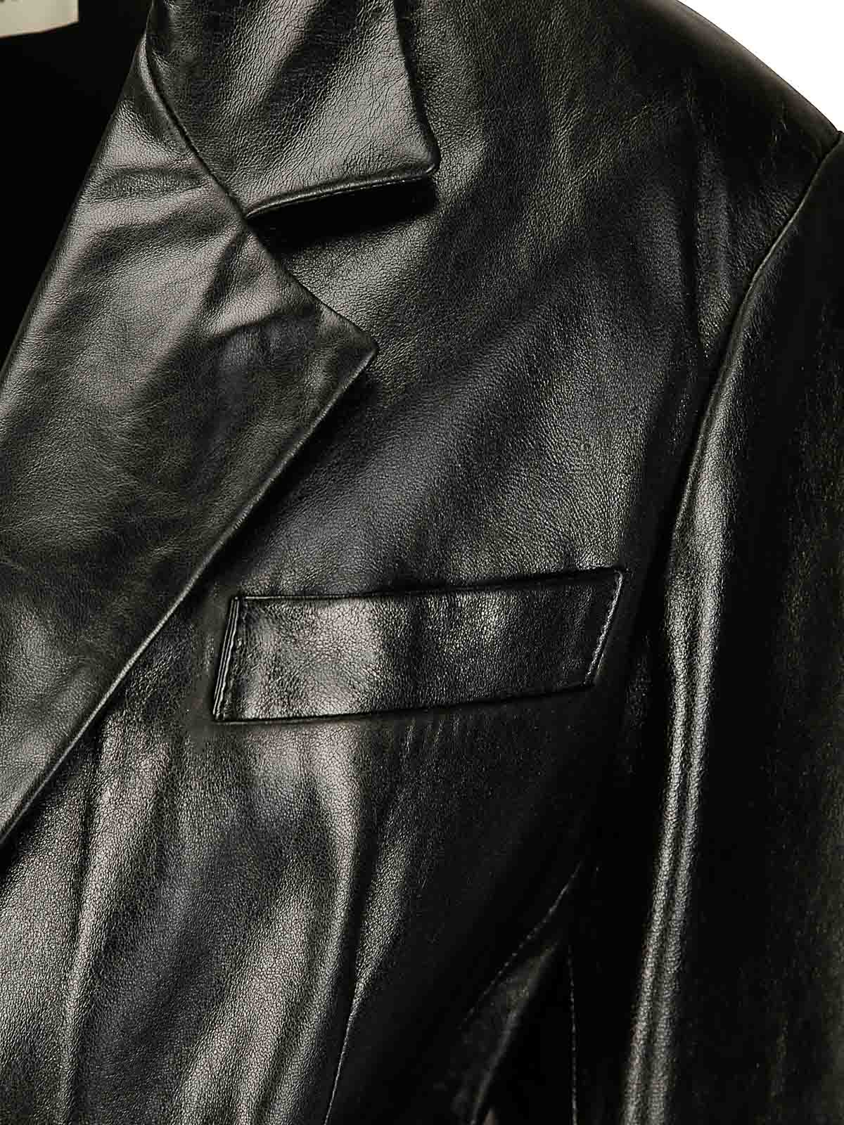 Sportmax Teoria Button-up Belted Jacket In Black