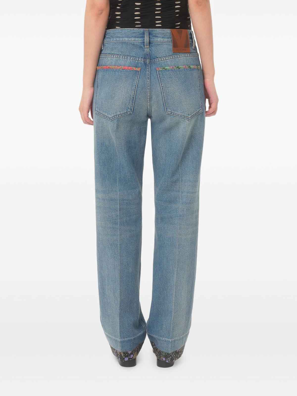 Shop Valentino Jeans Boot-cut - Denim