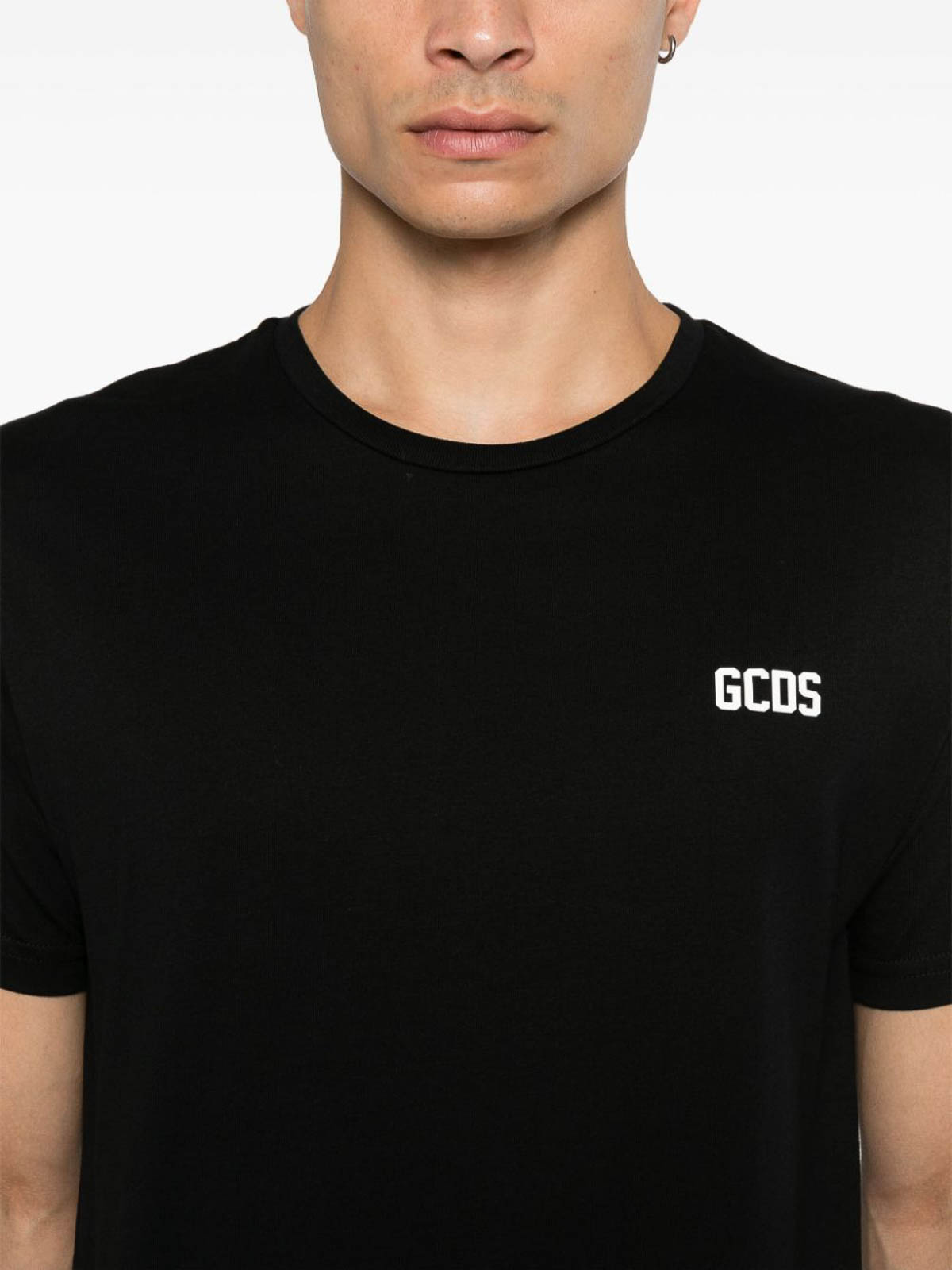 Tシャツ・カットソー GCDS Men T-shirt Black A2OM2302JE7 99 Low Band Logo T-Shirt Black | GCDS Official Website