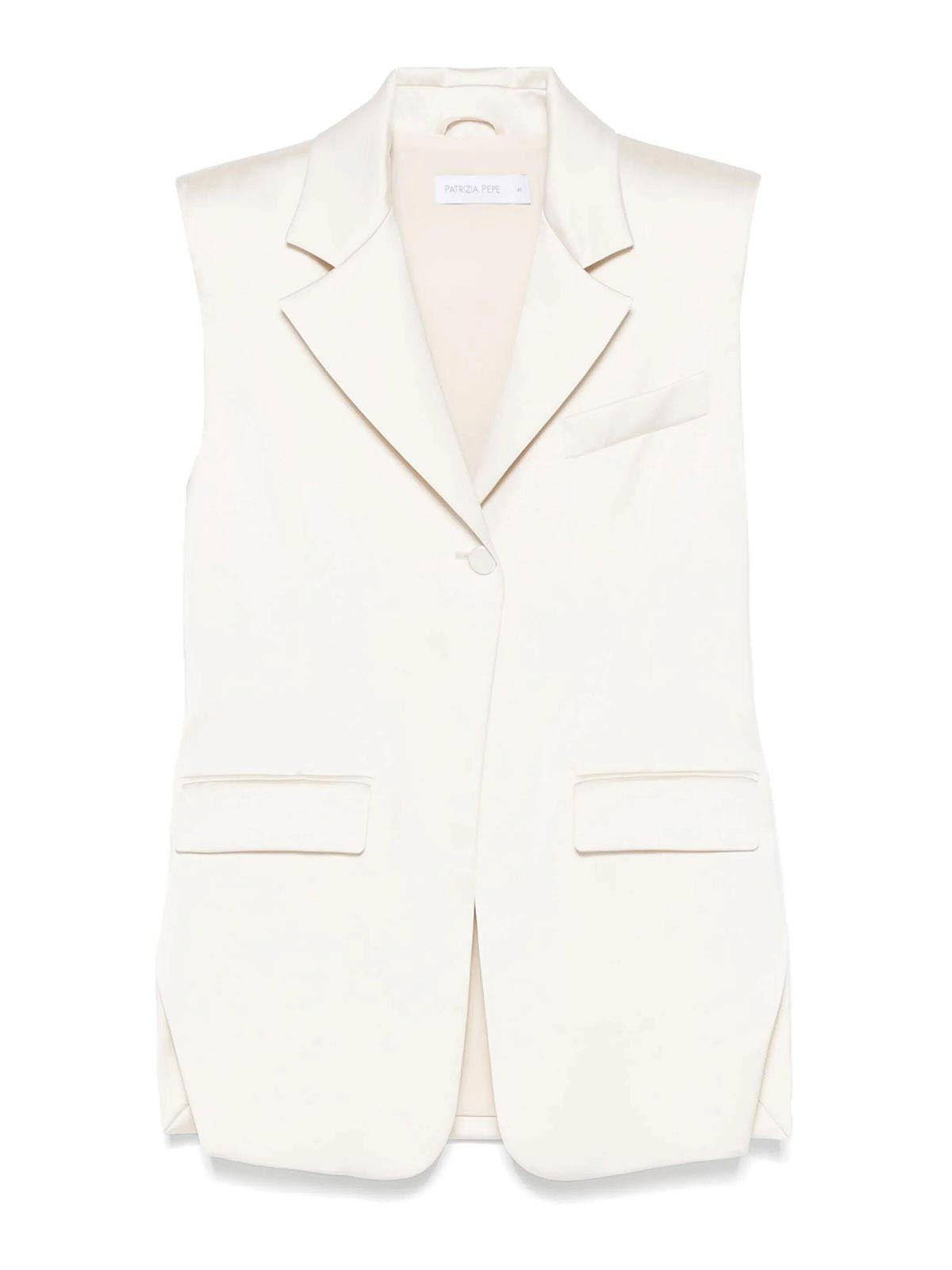 Shop Patrizia Pepe Chaleco - Blanco