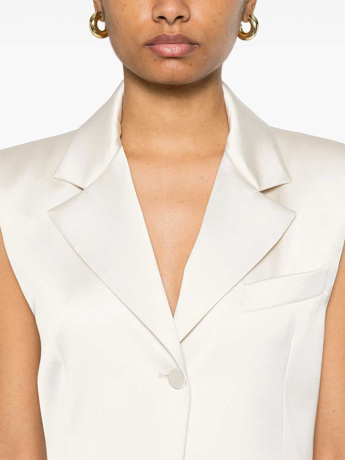 Shop Patrizia Pepe Chaleco - Blanco
