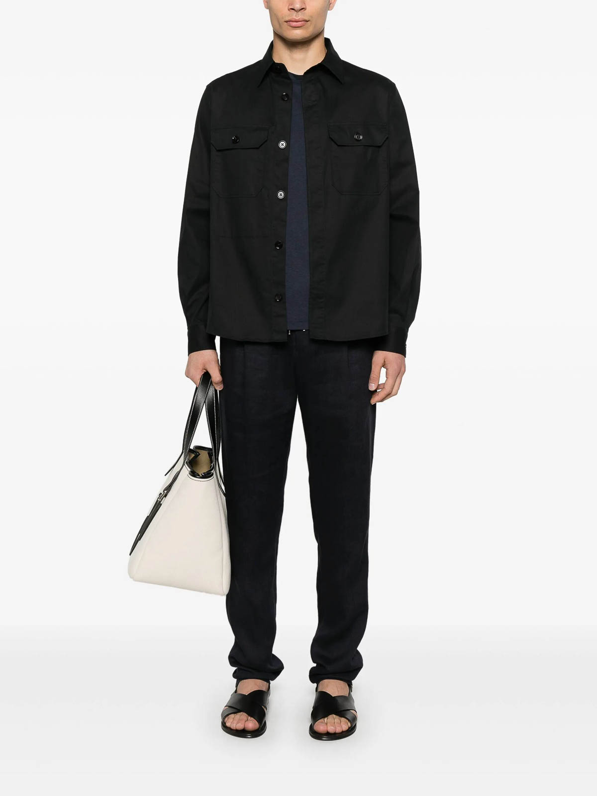 Shop Zegna Camisa - Negro