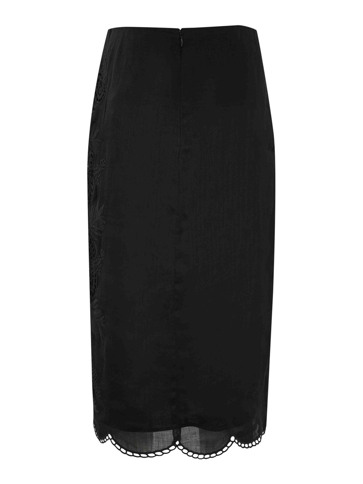 Max Mara Fify Ramie Skirt In Black