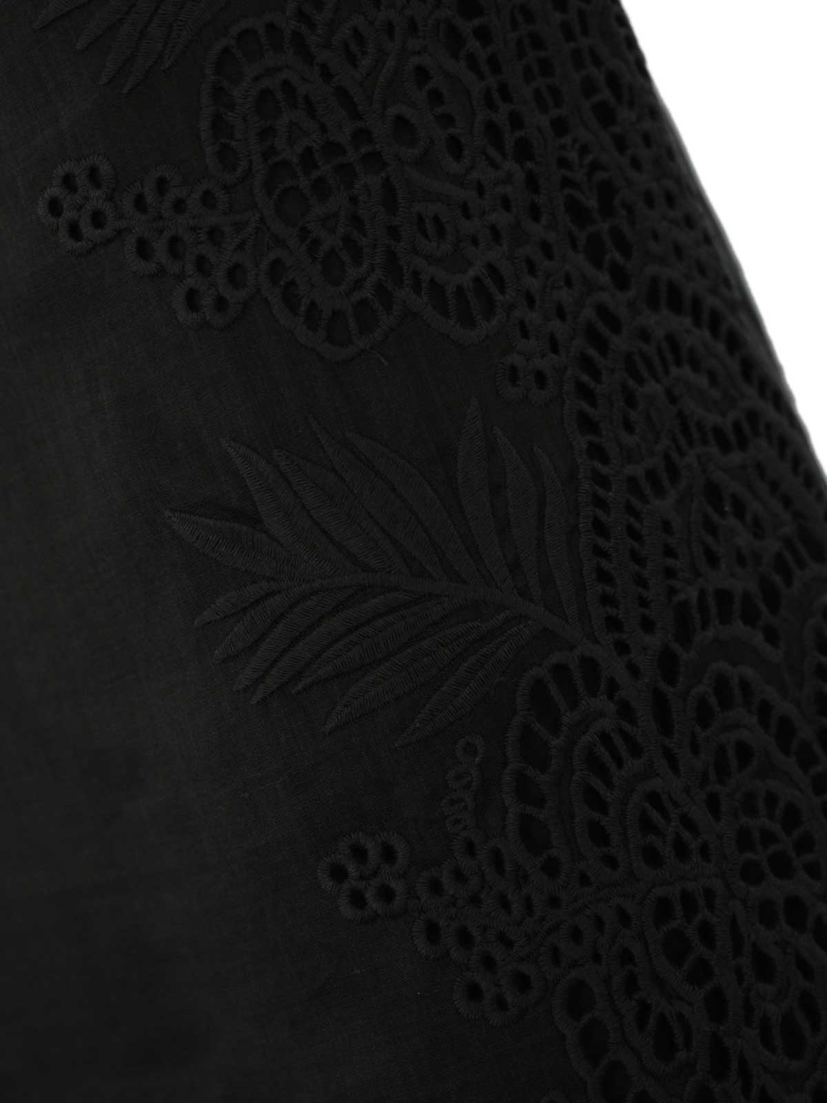 Max Mara Fify Ramie Skirt In Black