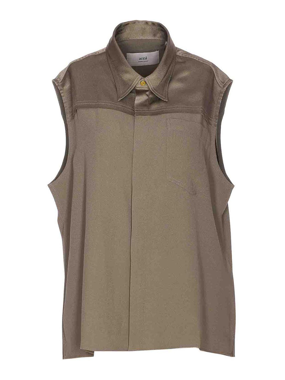 Ami Alexandre Mattiussi Ami Paris Shirts In Brown
