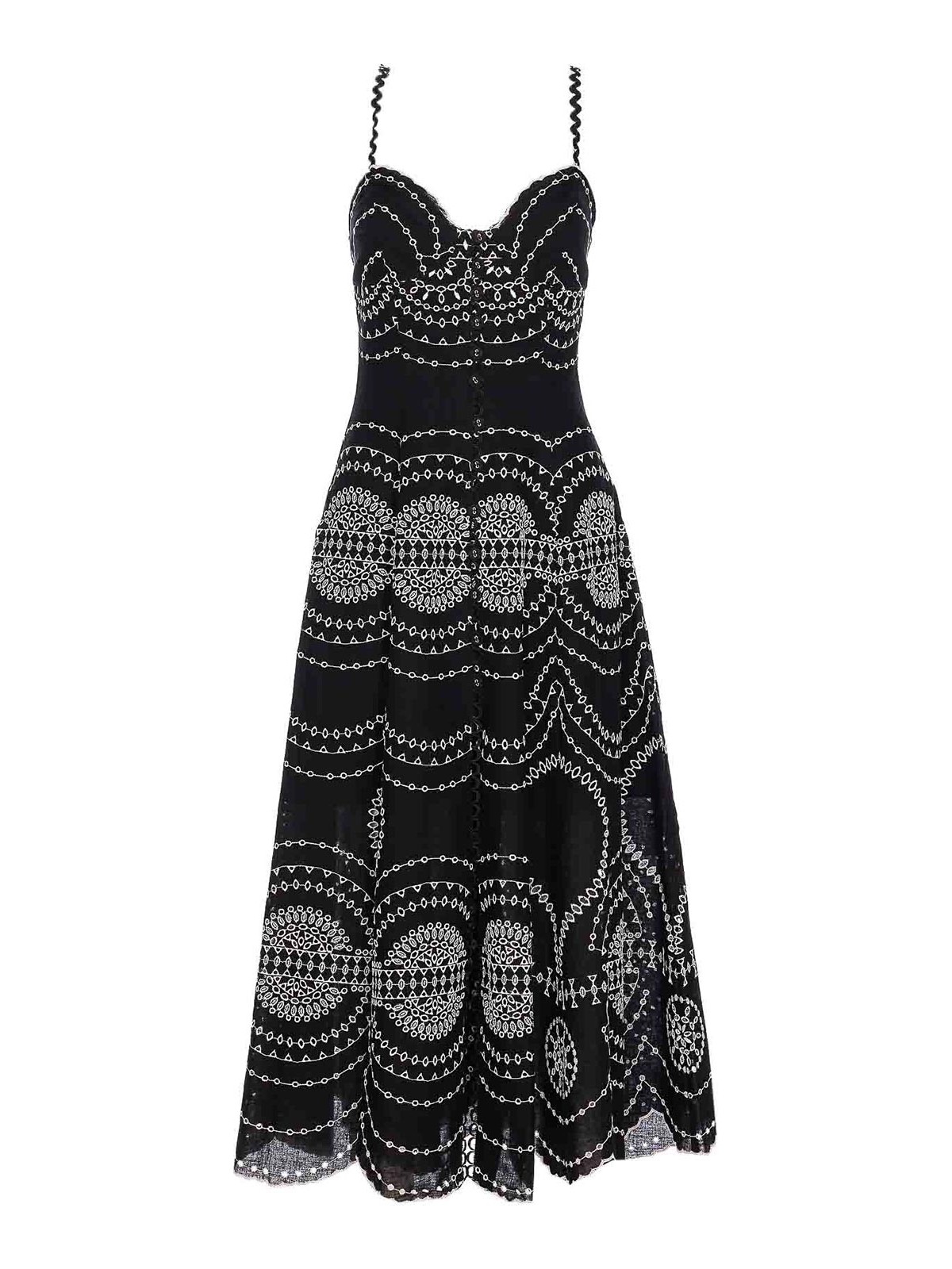 Charo Ruiz 'catta' Ankle-length Dress In Black