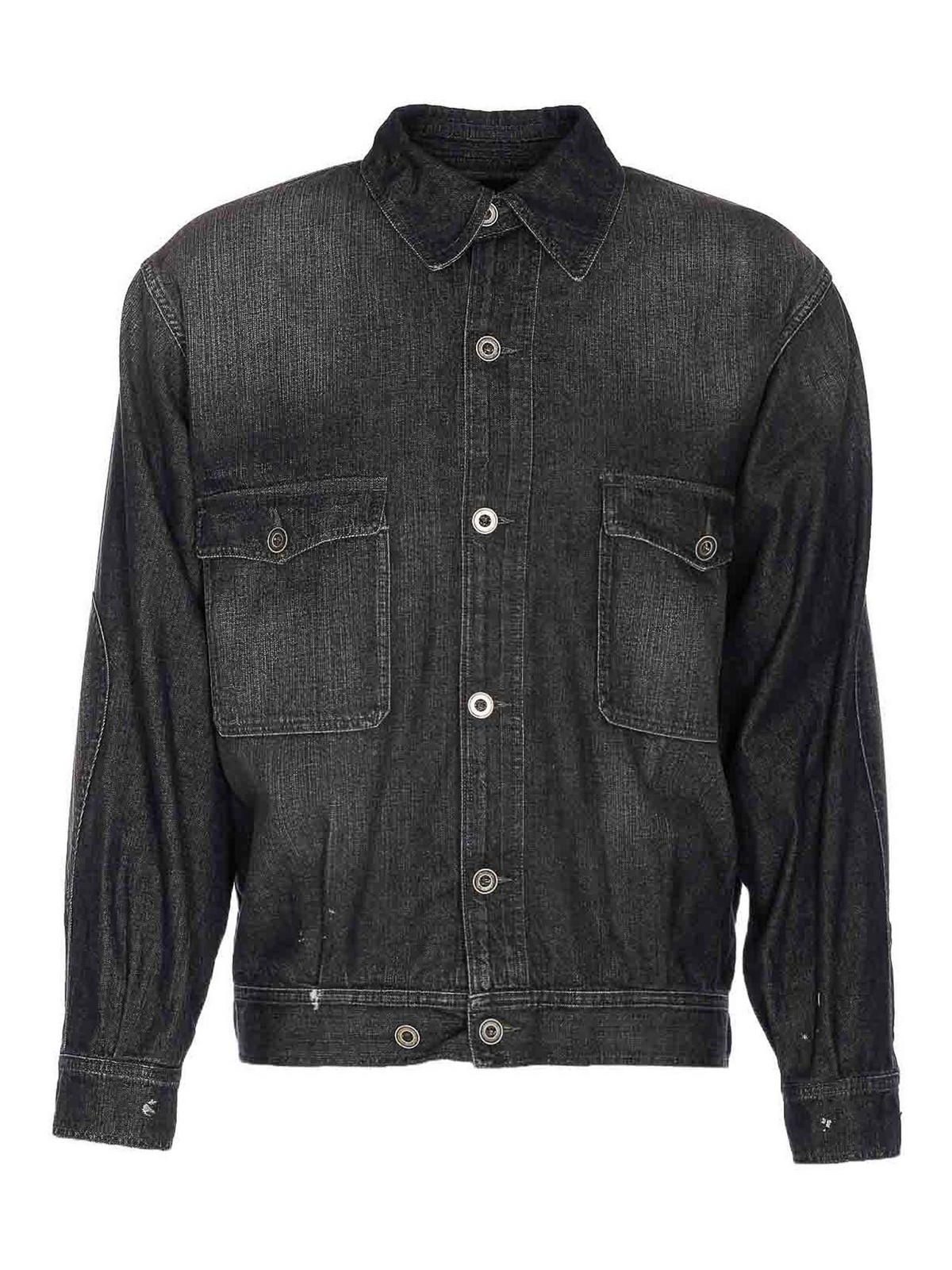 Maison Margiela Denim Jacket In Black