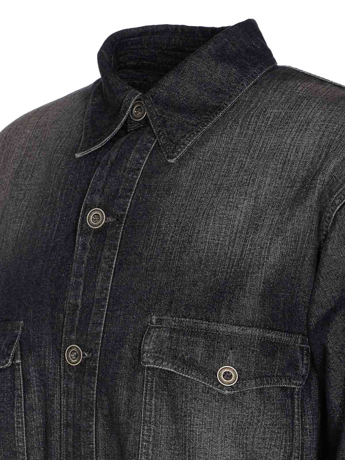 Maison Margiela Denim Jacket In Black