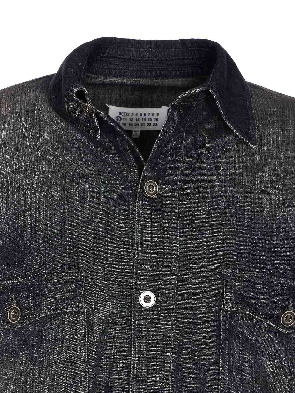 Maison Margiela Denim Jacket In Black