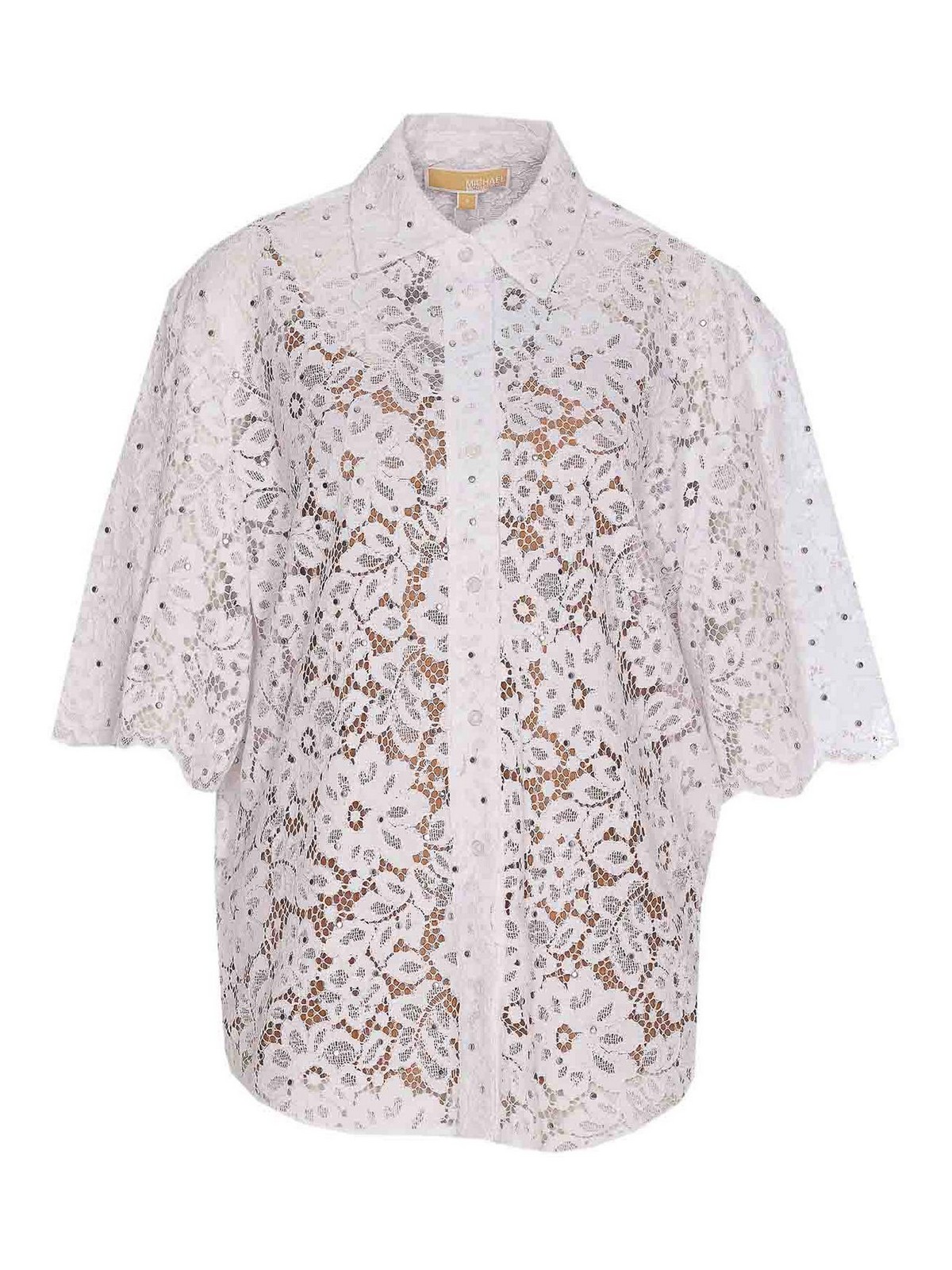 Michael Michael Kors White Shirt With Frontal Buttons Closure In White