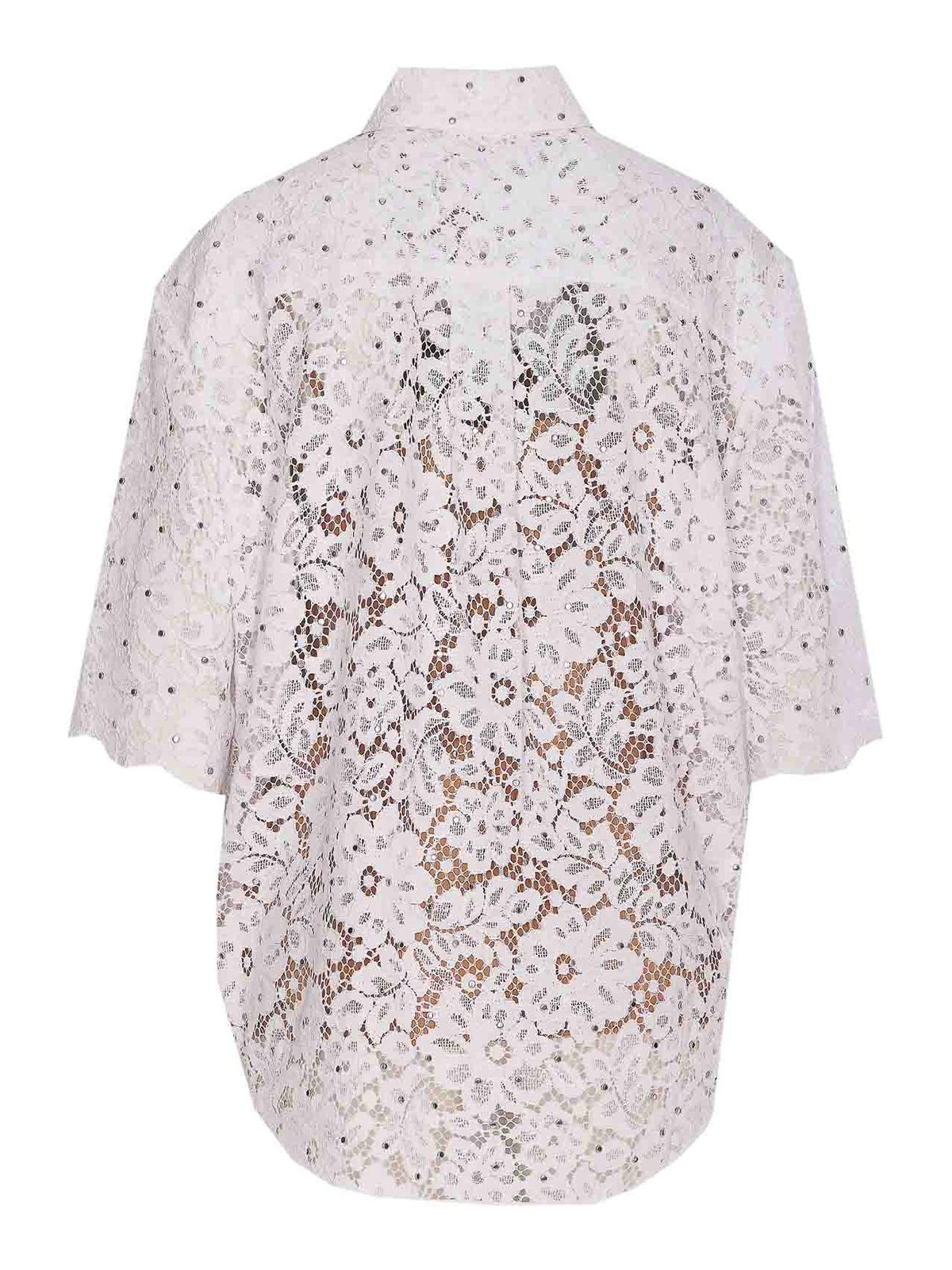 Michael Michael Kors White Shirt With Frontal Buttons Closure In White
