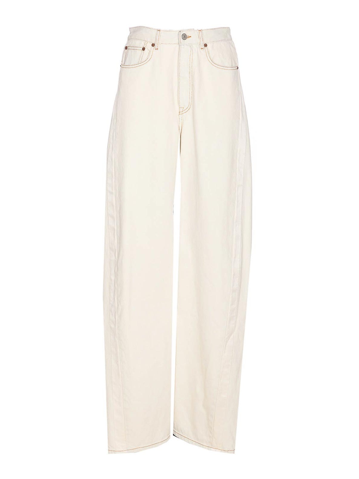 Mm6 Maison Margiela Jeans In White