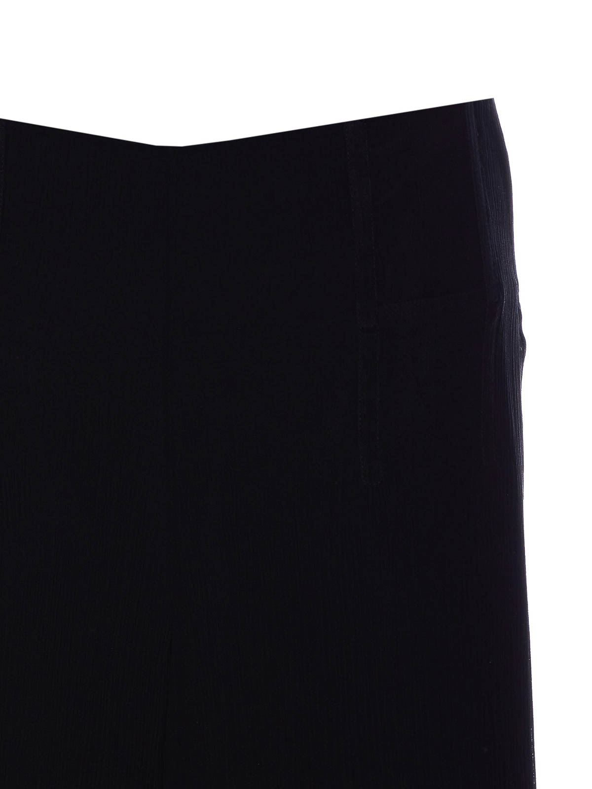 Victoria Beckham Asymmetric Hem Midi Skirt With Sheer Overlay In Black