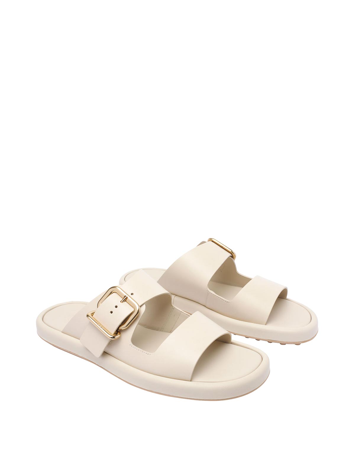 サンダル・ミュール TOD'S Tod's Sandals Women Leather Beige Tod's Leather Sandals - Beige - Women | XXW70L0JH10N6MB010
