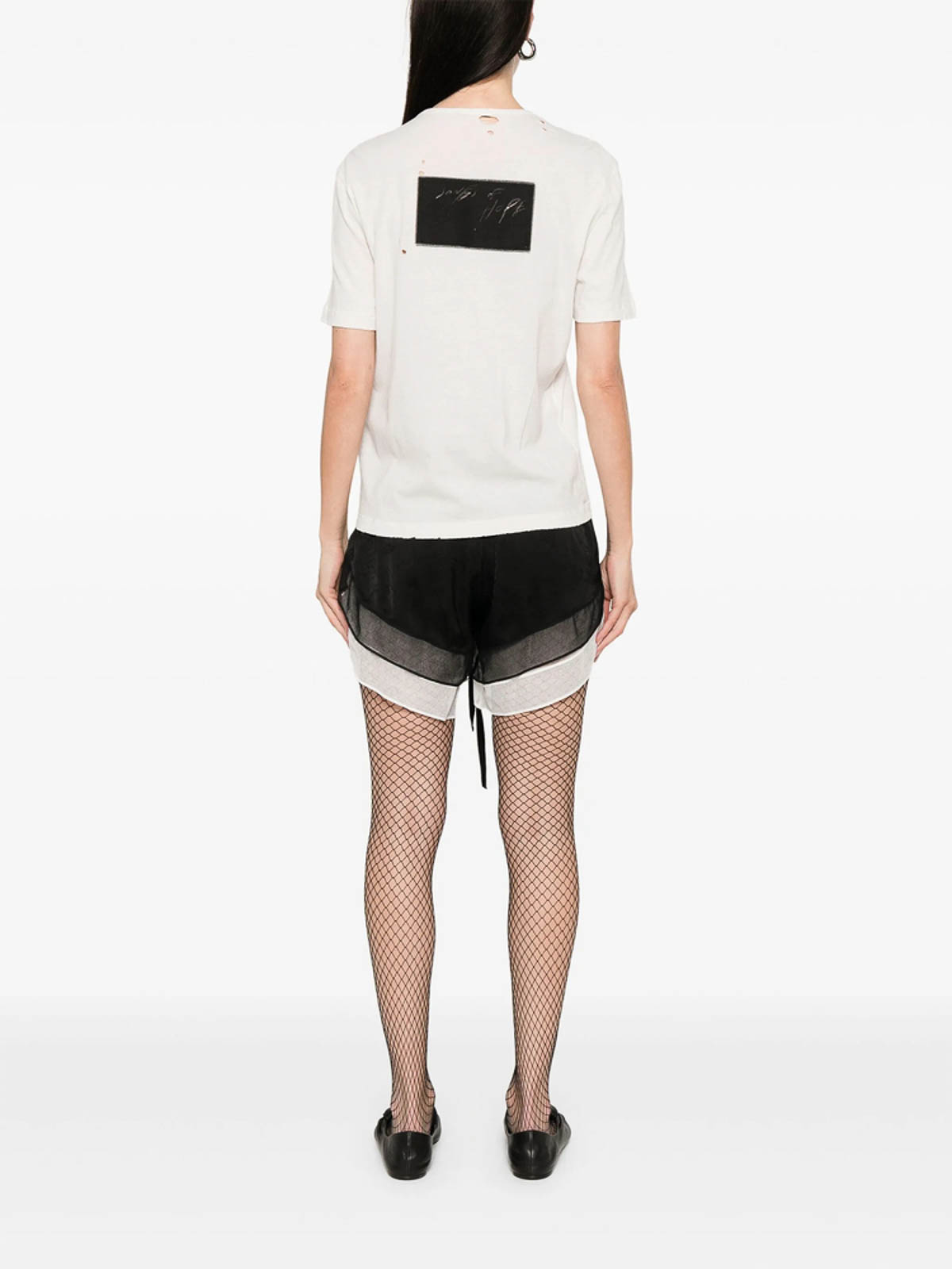 Ann Demeulemeester Patches-detailed T-shirt In White