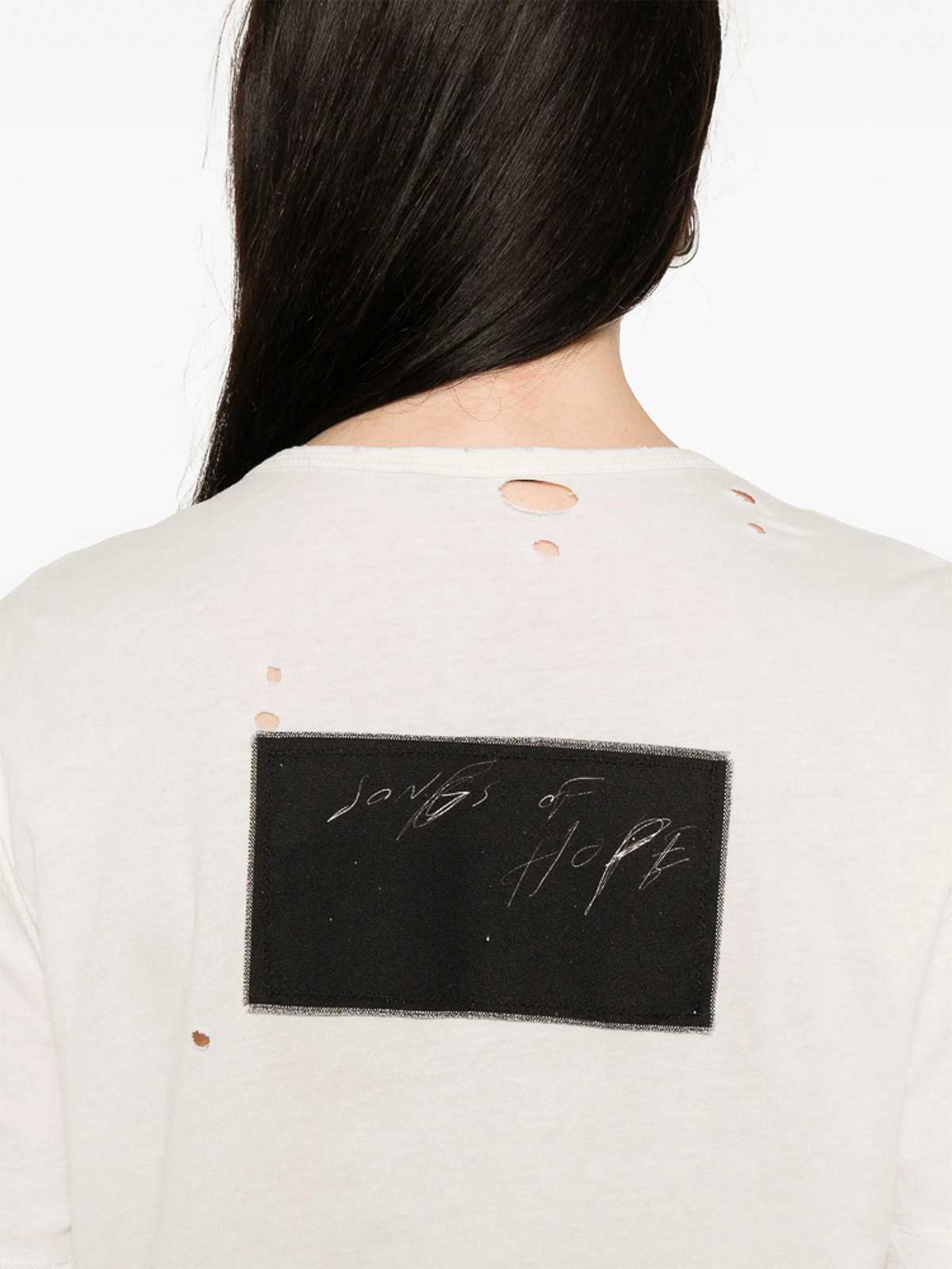 Ann Demeulemeester Patches-detailed T-shirt In White