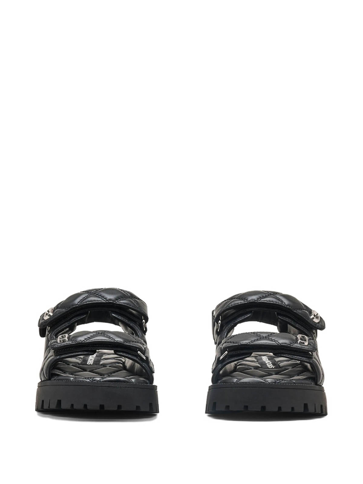 Marc Jacobs The Quilted Sunny Sandals In Black