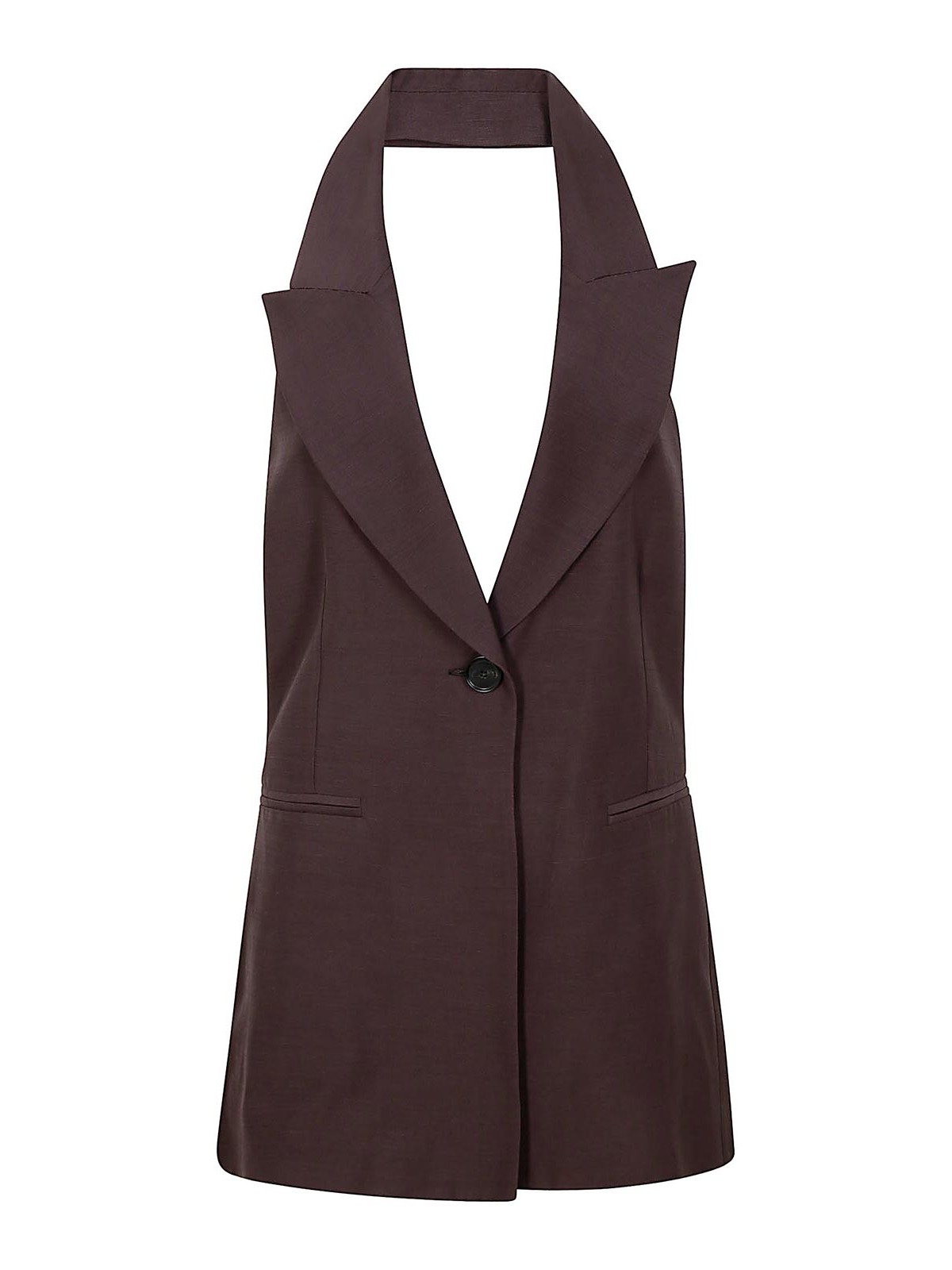 ベスト・ジレ LIVIANA CONTI Women Vests L5SM35A23 Brown Liviana Conti Bobby Vest - Brown - Women | L5SM35W26 | thebs.com