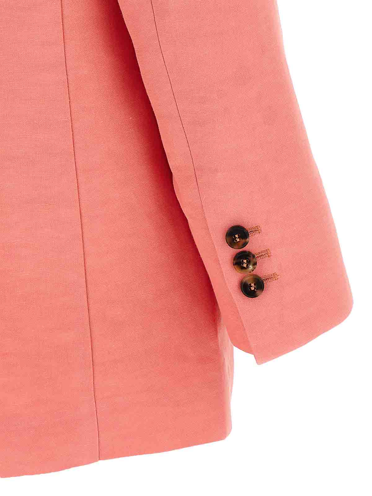Alberto Biani Coral Pink America Blazer In Pink