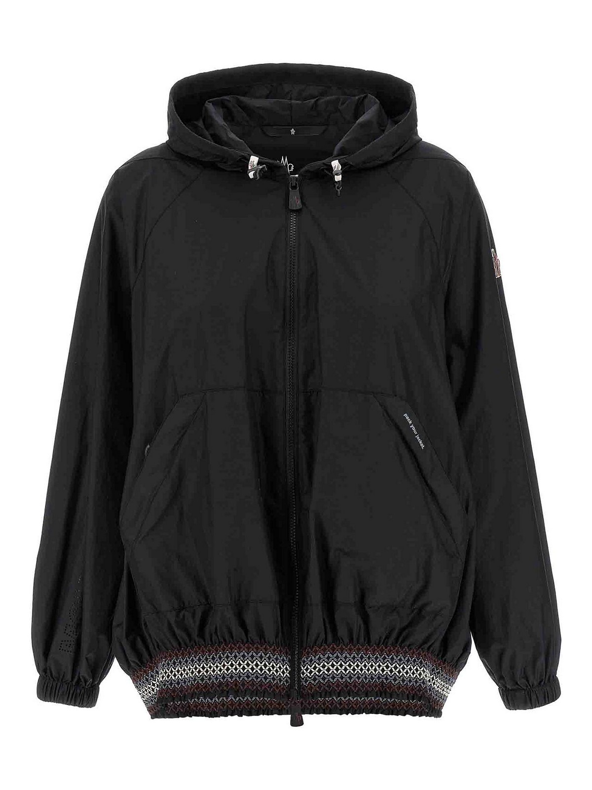 Moncler Samedans Casual Jackets And Parka Black In Black