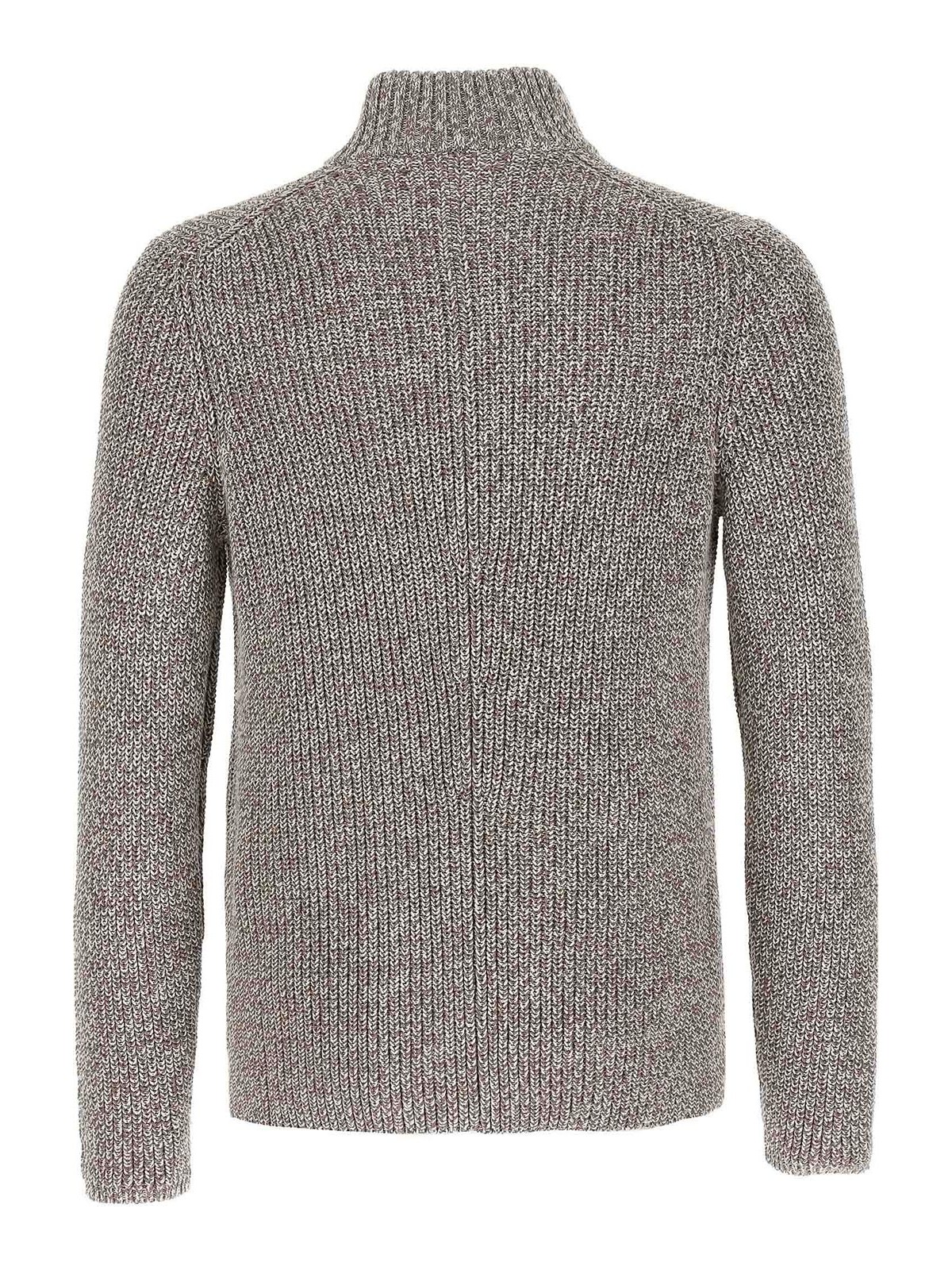 Brunello Cucinelli Double-breasted Cardigan Sweaters And Cardigans Multicolor In Gray