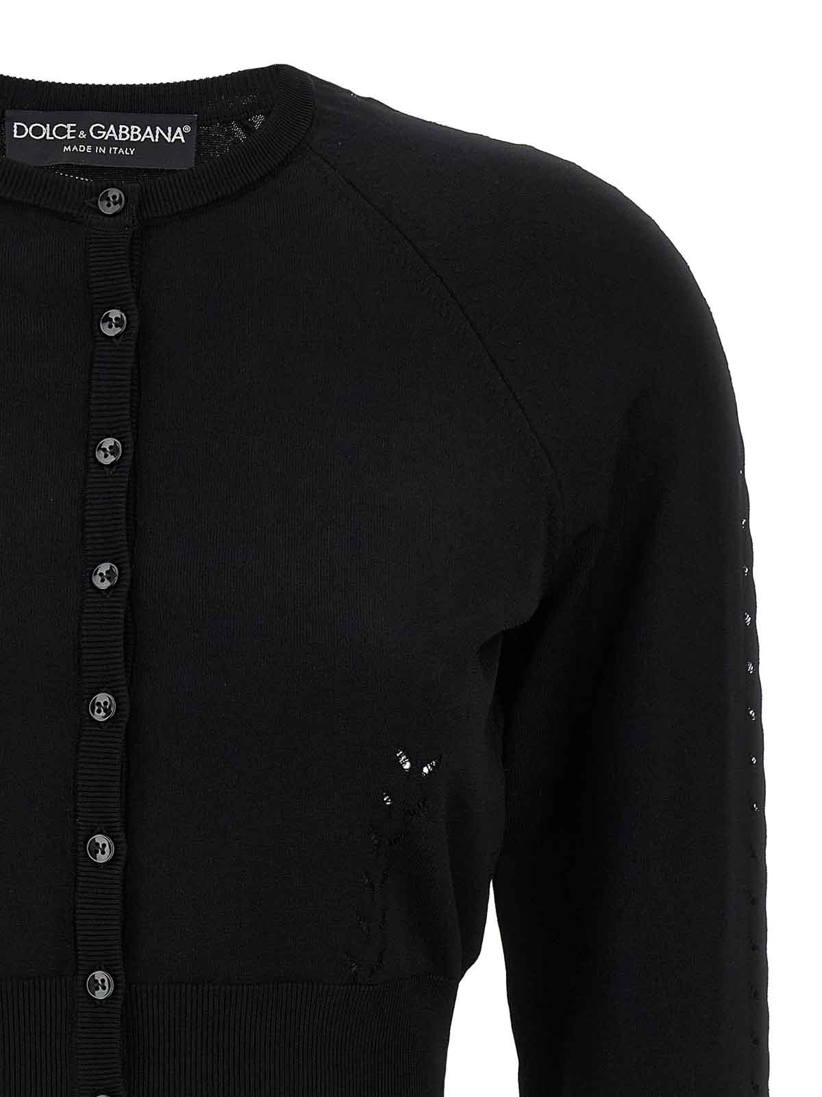 Dolce & Gabbana Viscose Cardigan - Black - Women