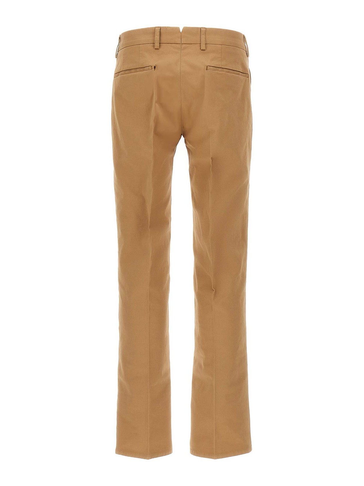 Incotex Slim Fit Cotton Twill Trousers In Brown