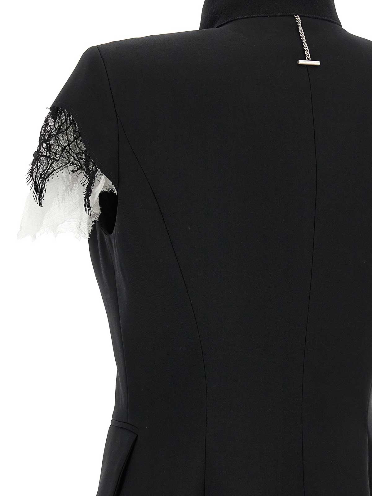 ジャケット MCQUEEN Lace detail blazer MCQUEEN Lace-paneled wool-blend crepe blazer | THE OUTNET